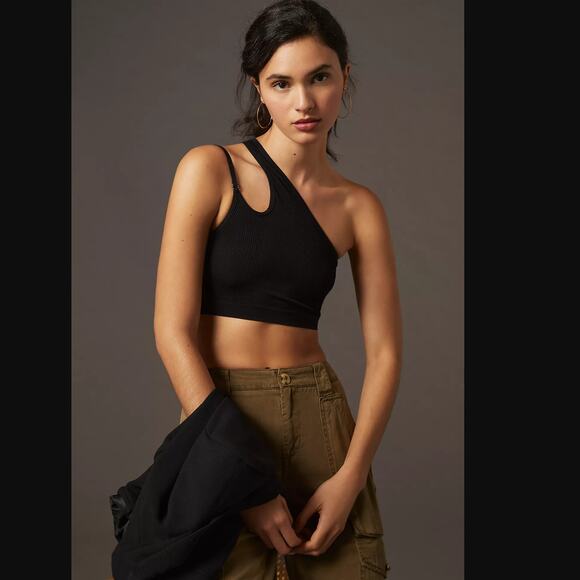 Anthropologie Rowan One-Shoulder Bra Top - Size L/XL - New - Picture 1 of 5